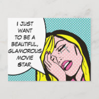 Cartão postal de Pop de arte do Movie Star