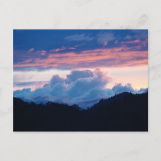 Cartão postal de pôr do sol lindo