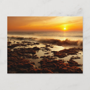 Cartão postal de pôr do sol lindo