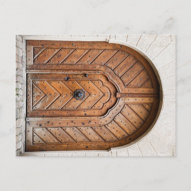 Cartão postal de porta de leão (Frente)