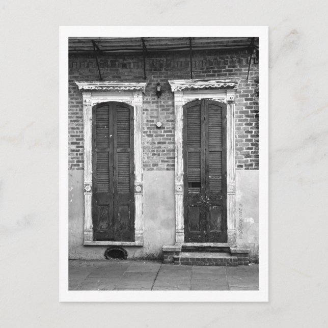 Cartão postal de porta e janela (Frente)