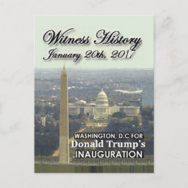 Cartão postal de posse do TRUMP