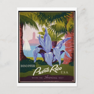Cartão postal de pôster de anúncio vintage