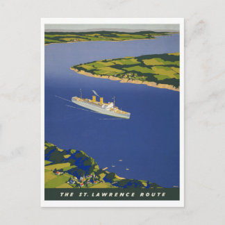 Cartão postal de pôster de anúncio vintage