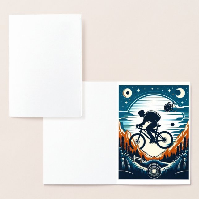 Cartão postal de pôster de bicicleta (Exibição)