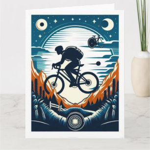 Cartão postal de pôster de bicicleta