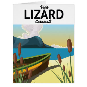 Cartão postal de poster de viagens litoral