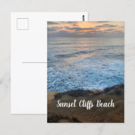 Cartão postal de praia com saltos