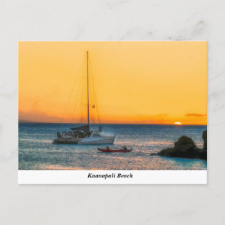 Cartão postal de praia Kaanapali