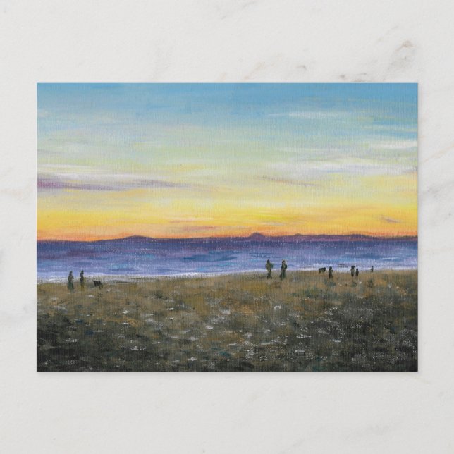 Cartão postal de praias Portobello (Frente)