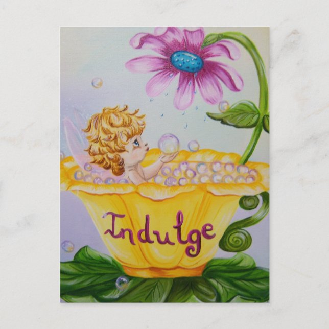 Cartão postal de Precioso "INDULGE" (Frente)