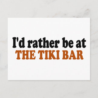 Cartão Postal De preferência, estaria no bar Tiki