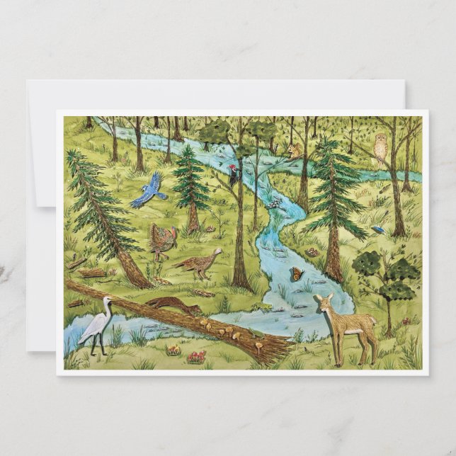 Cartão postal de preservação da natureza (Frente)