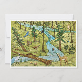 Cartão postal de preservação da natureza