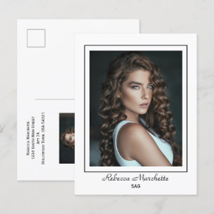 Cartão postal de Promo de Talento do Ator Borderli