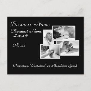 Cartão postal de Promocional de Massagem/Carroça