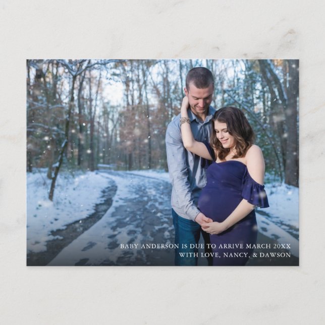 Cartão postal de publicação sobre gravidez moderna (Frente)