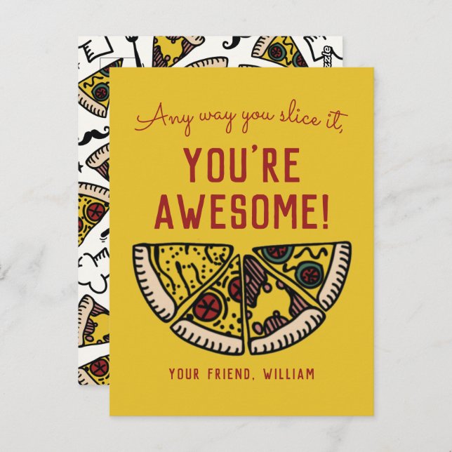 Cartão Postal De Qualquer Maneira Você Fatia O Namorados Do Tama (Frente/Verso)