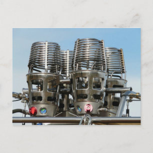 Cartão postal de queimadores de ar quente