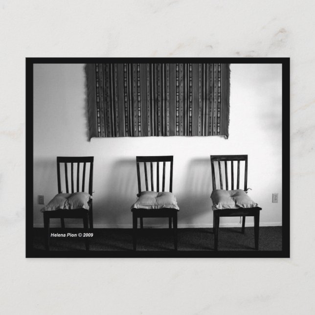 Cartão Postal de Quinta Dimensão B&W (Frente)