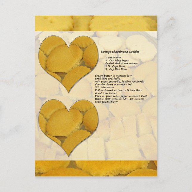 Cartão postal de recebimento de pão de laranja (Frente)
