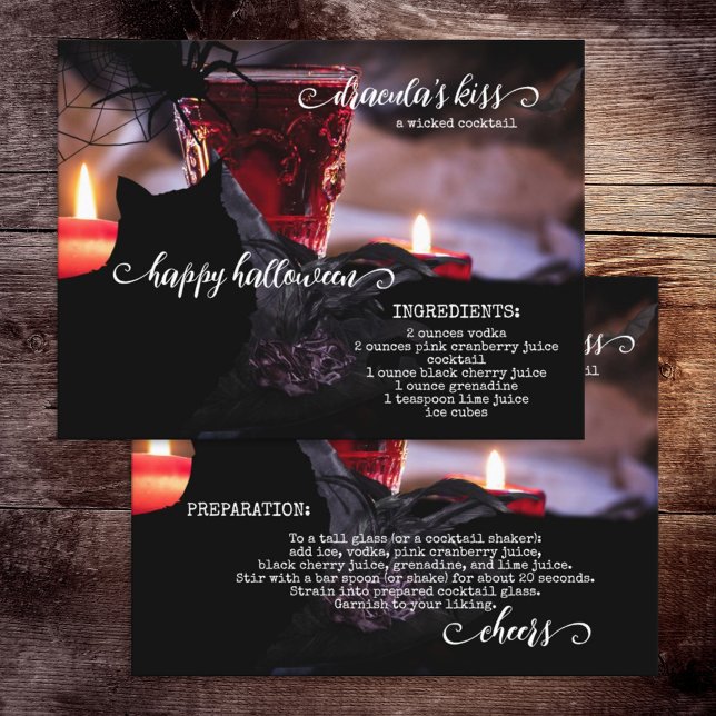 Cartão postal de receita de coquetel perverso de H (Criador carregado)