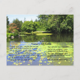 Cartão Postal de Receita de Picles de Endro