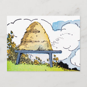 Cartão Postal de Receita Personalizado Arte Vintag
