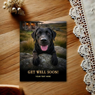 Cartão postal de recuperação Labrador Retriever