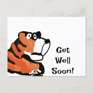 Cartão Postal de Recuperação Rápida do Tigre