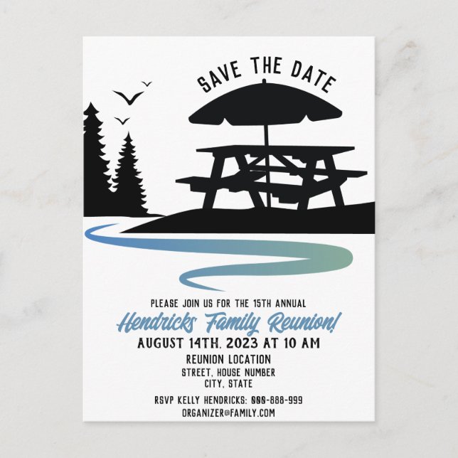 Cartão postal de Reunião da Família (Frente)