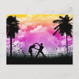 Cartão postal de Romance Palmtree