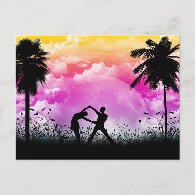 Cartão postal de Romance Palmtree (Frente)