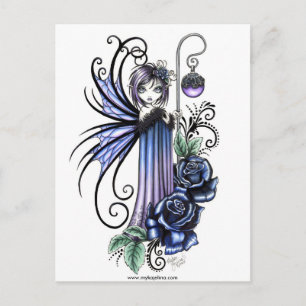 Cartão postal de Rosa azul Magdalene