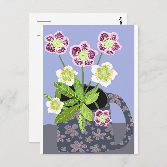 Cartão postal de Rosa de Natal (Frente/Verso)