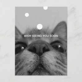 Cartão postal de rosto preto&branco