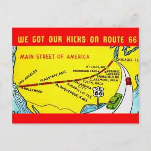 Cartão postal de Route 66 - Nós nos divertimos