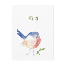 cartão postal de sabiá