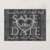 Cartão postal de salvar a data