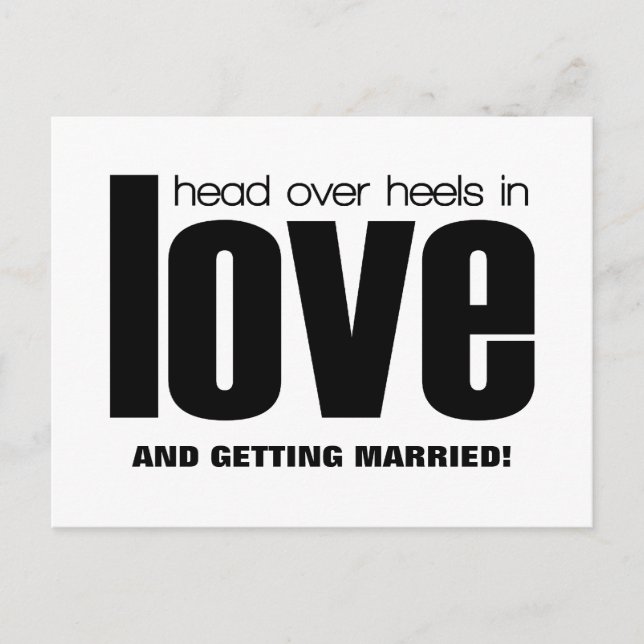 Cartão postal de Salve a Data de Cabeça para Baixo (Frente)