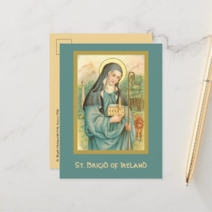 Cartão postal de Santa Brígida da Irlanda (M 014)