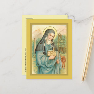Cartão postal de Santa Brígida da Irlanda (M 014)
