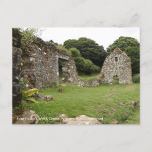 Cartão postal de santo Declan's well & Church Irel