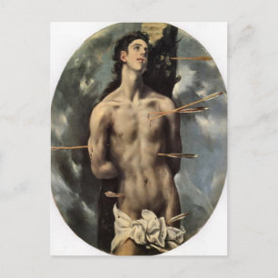 Cartão postal de São Sebastião por El Greco