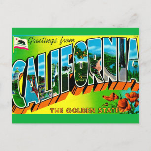  Cartão Postal de Saudação da Califórnia  