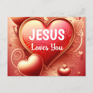 Cartão Postal de Saudação das Escrituras Jesus Te