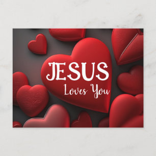 Cartão Postal de Saudação das Escrituras Jesus Te