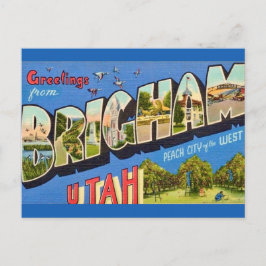 Cartão postal de saudação de Brigham Utah