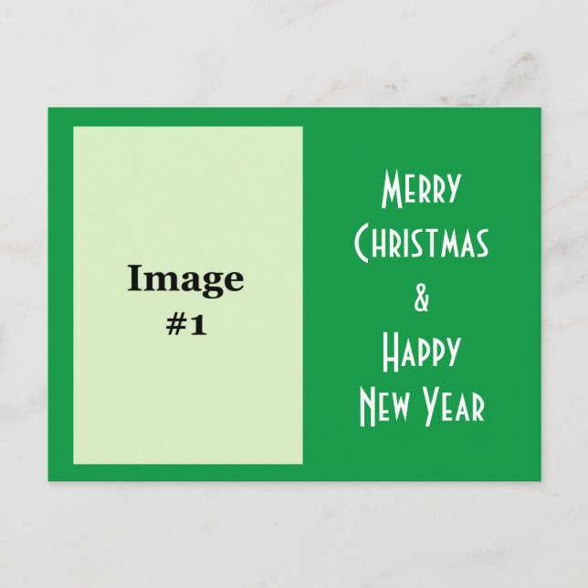 cartão postal de saudação de Natal (Frente)