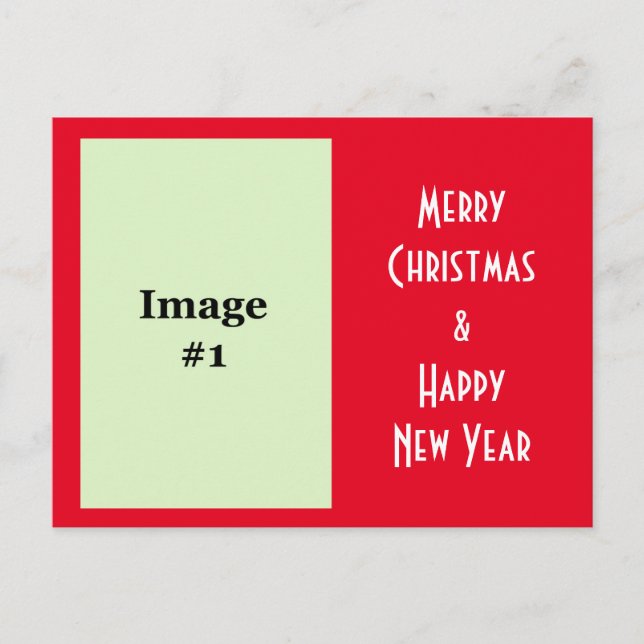 cartão postal de saudação de Natal (Frente)